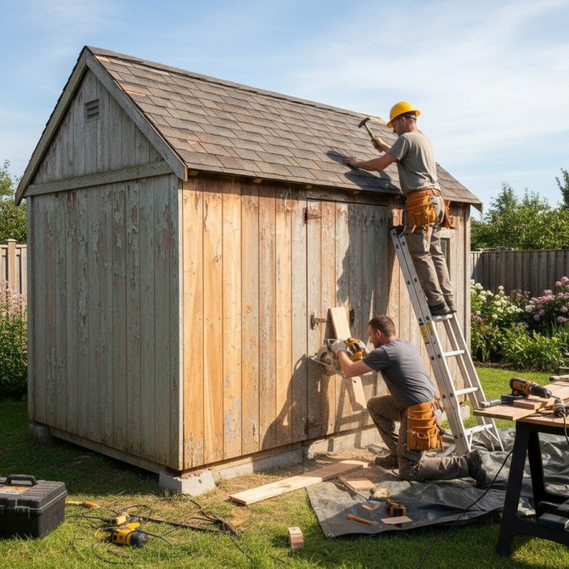 Local Shed Repair pros at work