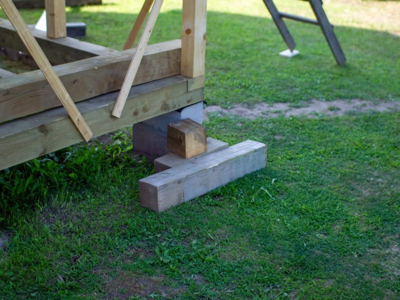Foundation And Post Repairs For Free-Standing Outdoor Structures